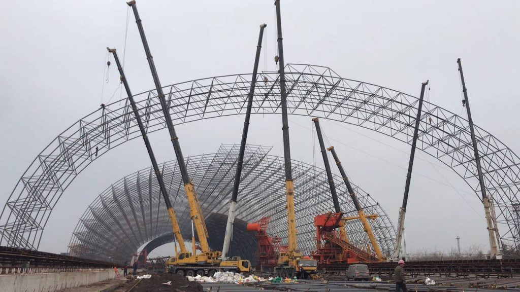 濰坊特鋼集團(tuán)有限公司煉鐵廠(chǎng)新建遮蔽式廠(chǎng)房工程（建筑面積：120000m2）